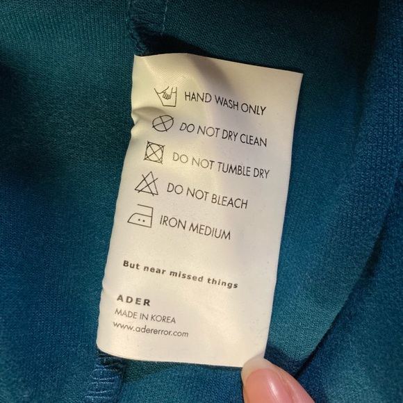 Ader Error Blue Stitched Logo Crewneck - Picture 9 of 14